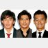 左から、伊藤英明、坂口憲二、渡部篤郎／（Ｃ）日刊ゲンダイ