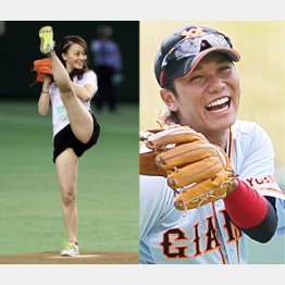 5月には巨人戦で始球式/(C)日刊ゲンダイ