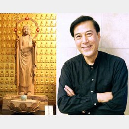 滝田さんが制作した仏像/(C)日刊ゲンダイ
