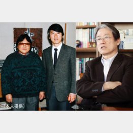 鄧小平の娘と一緒に写った辺真一氏/(本人提供)