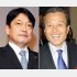 小野寺防衛相（左）とパソナ・南部代表／（Ｃ）日刊ゲンダイ