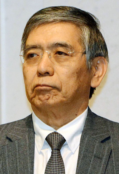 黒田総裁と安倍首相の猿芝居／（Ｃ）日刊ゲンダイ