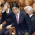 安保法制案審議での安倍首相（Ｃ）日刊ゲンダイ