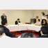 問題の会合で発言する百田尚樹氏（左）／（Ｃ）日刊ゲンダイ