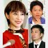 奥菜恵（左）と暴露した堀江貴文氏（右上）、奥菜の元夫・藤田晋氏（Ｃ）日刊ゲンダイ