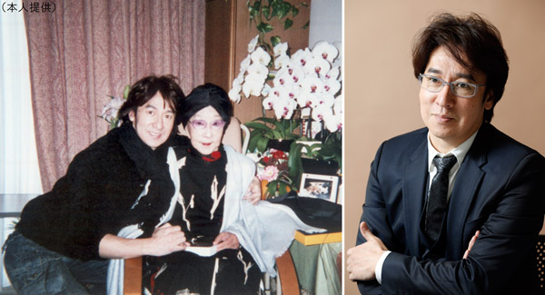 生前の山田五十鈴さんとのツーショット写真（左）／（Ｃ）日刊ゲンダイ