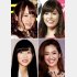 左上から時計回りに川栄李奈、神田愛花、中村アン、指原莉乃（Ｃ）日刊ゲンダイ