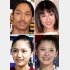 左上から時計回りにAKIRA、真中瞳（現・東風万智子）、松浦亜弥、川口春奈（Ｃ）日刊ゲンダイ