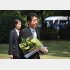 千鳥ヶ淵戦没者墓苑で献花する安倍首相（Ｃ）日刊ゲンダイ