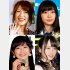 左上から時計回りに、高橋みなみ、指原莉乃、川栄李奈、渡辺麻友（Ｃ）日刊ゲンダイ