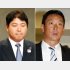 ヤクルトの真中監督と阪神の金本監督（Ｃ）日刊ゲンダイ