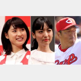 左から土屋太鳳、神田沙也加、黒田博樹