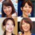 （左上から時計回りに）笹崎里菜アナ、林美紗希アナ、久代萌美アナ、吉田明世アナ（Ｃ）日刊ゲンダイ