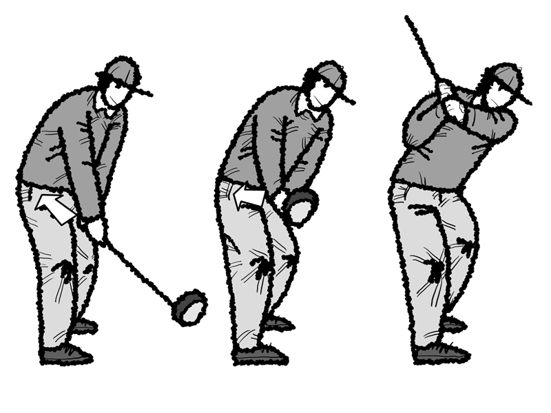 バックスイングは左わきを体につけたまま捻転 ゴルフ 日刊ゲンダイdigital