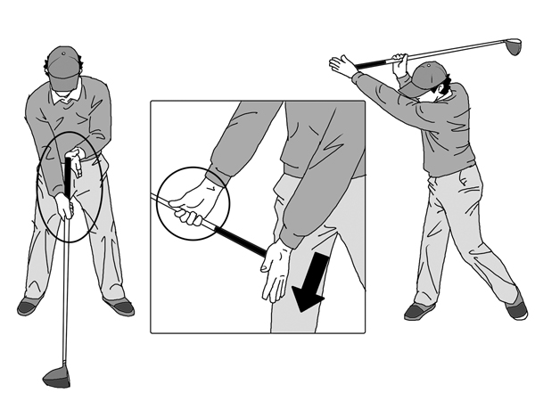 2ページ目 右手を支点にして左手を下げると手首のコックがスムーズに完了する ゴルフ 日刊ゲンダイdigital