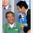 ４選を果たして宮根誠司にインタビューされる石原慎太郎（Ｃ）日刊ゲンダイ