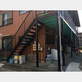 羽染政次容疑者が住むアパート
