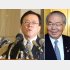 リベンジマッチ（猪瀬元都知事＝左と内田自民党都連幹事長）／（Ｃ）日刊ゲンダイ