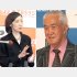 会見で父・永六輔さん（右）との思い出を語る次女の真理さん／（Ｃ）日刊ゲンダイ