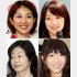 左上から時計回りに、潮田玲子、岩崎恭子、高橋尚子、山口香（Ｃ）日刊ゲンダイ