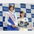 大林素子（左）は大きな体を縮めて恐縮（Ｃ）日刊ゲンダイ