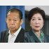 二階幹事長（左）と小池都知事（Ｃ）日刊ゲンダイ