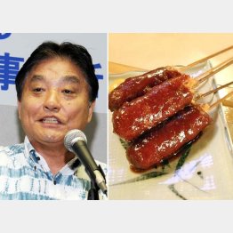 河村たかし名古屋市長と“名物”の味噌カツ（Ｃ）日刊ゲンダイ