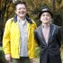 吉川潮（右）と立川談笑／（Ｃ）日刊ゲンダイ