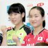 平野美宇（左）と伊藤美誠は共に１６歳（Ｃ）日刊ゲンダイ