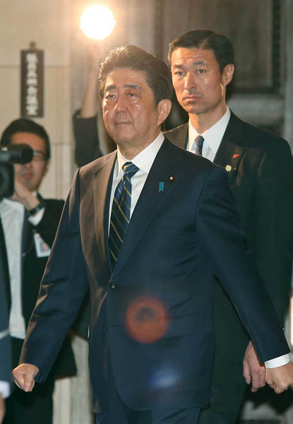 安倍首相は「圧力」を強調（Ｃ）日刊ゲンダイ