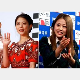 画像をのぞき見された高畑充希(左)とAKB48の島田晴香