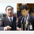籠池氏（左）と佐川理財局長（Ｃ）日刊ゲンダイ