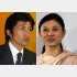 菊川怜（右）と夫の穐田誉輝氏（Ｃ）日刊ゲンダイ