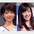 フジテレビの海老原優香アナ（左）と久慈暁子アナ（Ｃ）日刊ゲンダイ