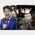 最終日は秋葉原が定番（右は13年参院選応援演説の安倍首相）／（Ｃ）日刊ゲンダイ