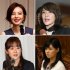 右上から左回りに今井絵理子氏、ベッキー、小保方晴子氏、上西小百合氏（Ｃ）日刊ゲンダイ