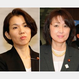 豊田真由子氏（左）と中川郁子氏（Ｃ）日刊ゲンダイ