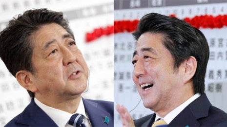 選挙大勝にも笑顔なし ドス黒くむくんでいる安倍首相の顔