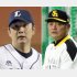 西武・野上（左）とソフトバンク工藤監督（Ｃ）日刊ゲンダイ