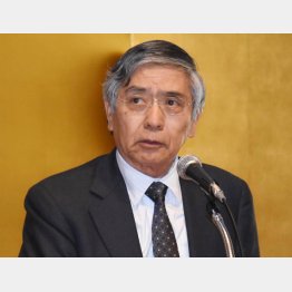 もう隠しきれない…（黒田日銀総裁）／（Ｃ）日刊ゲンダイ