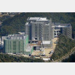 加計学園が建設中の岡山理科大獣医学部（Ｃ）共同通信社