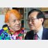 志茂田景樹氏と二木啓孝氏（Ｃ）日刊ゲンダイ