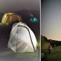 ティーグラウンドにテントを張って「天体観測」イベント