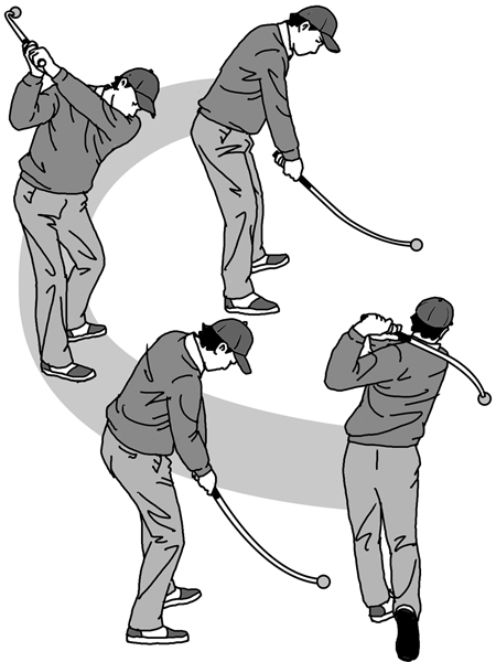 シャフトが曲がった練習器具はダウンでシャフトを立てる感覚を養える ゴルフ 日刊ゲンダイdigital