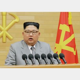 金正恩サマサマ（朝鮮中央通信撮影・共同）