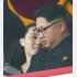 金正恩党委員長（右）と妹の金与正氏とみられる女性／（Ｃ）共同通信社