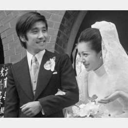 「２丁目３番地」での共演を機に結婚した石坂浩二と浅丘ルリ子／（Ｃ）共同通信社