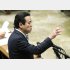 証人喚問で質問する江田憲司衆院議員（Ｃ）日刊ゲンダイ