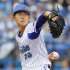 ４月１５日の中日戦、六回途中１失点で３勝目を挙げた京山（Ｃ）共同通信社