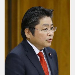 野党合同集会で発言した吉川元・社民党幹事長（Ｃ）日刊ゲンダイ